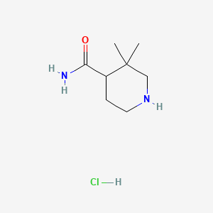 3,3-Dimethylpiperidine-4-carboxamide hydrochloride