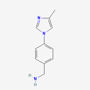 4-(4-Methyl-1H-imidazol-1-yl)benzenemethanamine