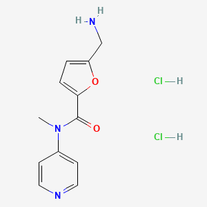 5-(aminomethyl)-N-methyl-N-(pyridin-4-yl)furan-2-carboxamide dihydrochloride