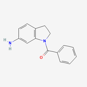 molecular formula C15H14N2O B13467987 1-benzoyl-2,3-dihydro-1H-indol-6-amine 