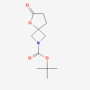 molecular formula C11H17NO4 B13468030 Tert-butyl 6-oxo-5-oxa-2-azaspiro[3.4]octane-2-carboxylate 