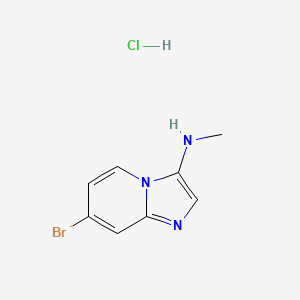 7-bromo-N-methylimidazo[1,2-a]pyridin-3-amine hydrochloride