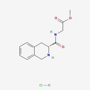 methyl2-{[(3R)-1,2,3,4-tetrahydroisoquinolin-3-yl]formamido}acetatehydrochloride