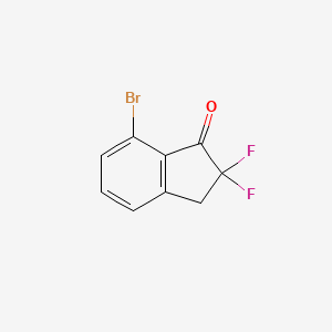 molecular formula C9H5BrF2O B13468134 1H-Inden-1-one, 7-bromo-2,2-difluoro-2,3-dihydro- 