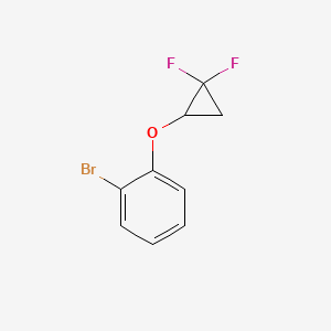 molecular formula C9H7BrF2O B13468142 1-Bromo-2-(2,2-difluorocyclopropoxy)benzene 