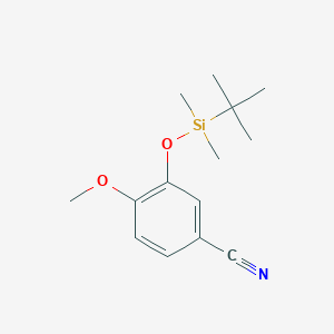 molecular formula C14H21NO2Si B13468199 3-Tert-butyldimethylsilyloxy-4-methoxybenzonitrile CAS No. 348640-89-1