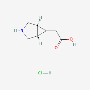 2-[(1R,5S,6R)-3-azabicyclo[3.1.0]hexan-6-yl]acetic acid hydrochloride