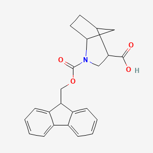 2-{[(9H-fluoren-9-yl)methoxy]carbonyl}-2-azabicyclo[3.2.1]octane-4-carboxylic acid