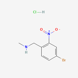 molecular formula C8H10BrClN2O2 B13468326 [(4-Bromo-2-nitrophenyl)methyl](methyl)amine hydrochloride 