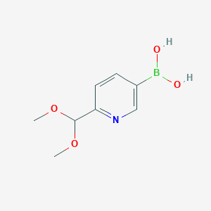 molecular formula C8H12BNO4 B13468331 (6-(Dimethoxymethyl)pyridin-3-yl)boronic acid 