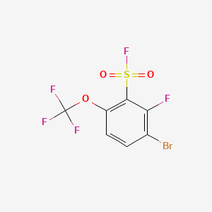 3-Bromo-2-fluoro-6-(trifluoromethoxy)benzene-1-sulfonyl fluoride