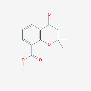 molecular formula C13H14O4 B13468451 Methyl 2,2-Dimethyl-4-oxochroman-8-carboxylate 