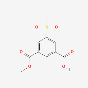 molecular formula C10H10O6S B13468488 3-Methanesulfonyl-5-(methoxycarbonyl)benzoic acid 