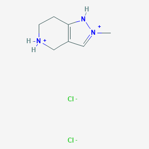molecular formula C7H13Cl2N3 B134685 2-甲基-4,5,6,7-四氢-2H-吡唑并[4,3-C]吡啶二盐酸盐 CAS No. 157327-45-2