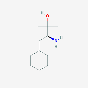 molecular formula C11H23NO B13468501 (S)-3-Amino-4-cyclohexyl-2-methylbutan-2-ol 