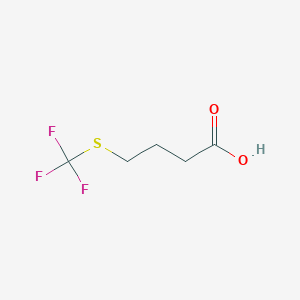 molecular formula C5H7F3O2S B13468514 4-[(Trifluoromethyl)sulfanyl]butanoic acid 