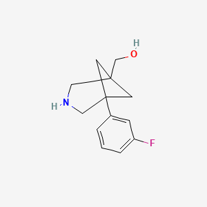 [5-(3-Fluorophenyl)-3-azabicyclo[3.1.1]heptan-1-yl]methanol