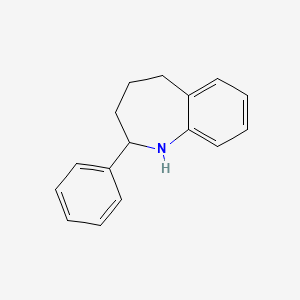 molecular formula C16H17N B13468552 2-phenyl-2,3,4,5-tetrahydro-1H-1-benzazepine 