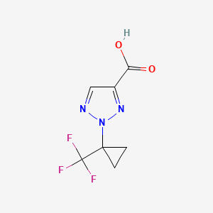 2-[1-(trifluoromethyl)cyclopropyl]-2H-1,2,3-triazole-4-carboxylic acid