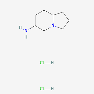 molecular formula C8H18Cl2N2 B13468586 Octahydroindolizin-6-amine dihydrochloride 