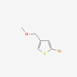 molecular formula C6H7BrOS B13468625 2-Bromo-4-(methoxymethyl)thiophene 