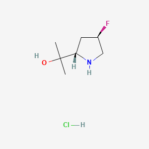 2-[(2S,4R)-4-fluoropyrrolidin-2-yl]propan-2-ol hydrochloride