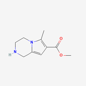 methyl 6-methyl-1H,2H,3H,4H-pyrrolo[1,2-a]pyrazine-7-carboxylate