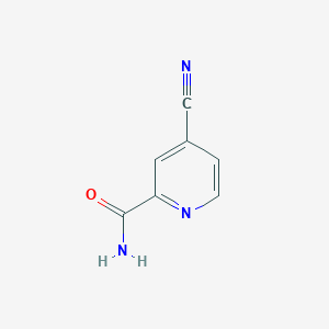 molecular formula C7H5N3O B13468674 4-Cyanopyridine-2-carboxamide 