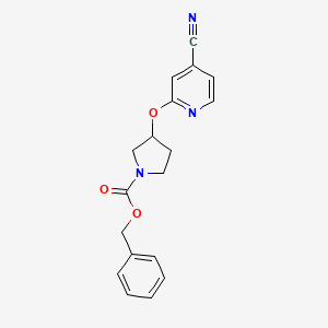 Benzyl 3-((4-cyanopyridin-2-yl)oxy)pyrrolidine-1-carboxylate