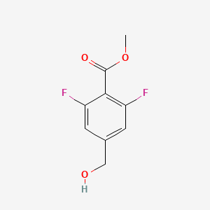 molecular formula C9H8F2O3 B13468706 Methyl 2,6-difluoro-4-(hydroxymethyl)benzoate 