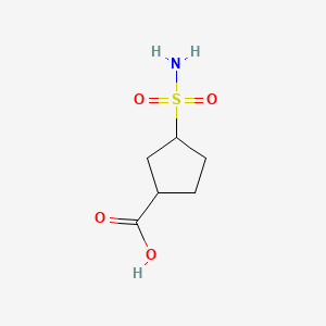 3-Sulfamoylcyclopentane-1-carboxylic acid