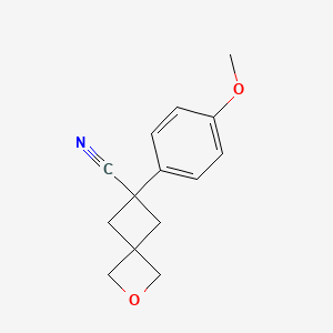 6-(4-Methoxyphenyl)-2-oxaspiro[3.3]heptane-6-carbonitrile