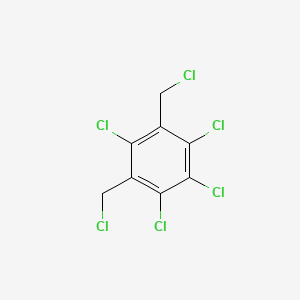 molecular formula C8H4Cl6 B1346900 1,2,3,5-四氯-4,6-双(氯甲基)苯 CAS No. 1133-57-9