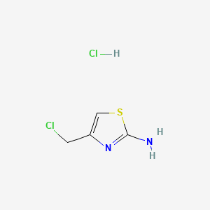 molecular formula C4H6Cl2N2S B1346905 2-噻唑胺，4-(氯甲基)-，一水合物 CAS No. 59608-97-8