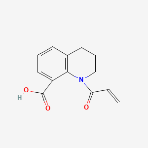 molecular formula C13H13NO3 B13469064 1-(Prop-2-enoyl)-1,2,3,4-tetrahydroquinoline-8-carboxylic acid 