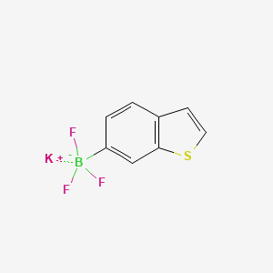 molecular formula C8H5BF3KS B13469236 Potassium benzo[b]thiophen-6-yltrifluoroborate 