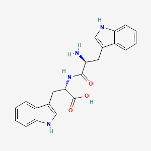 molecular formula C22H22N4O3 B1346934 H-色氨酸-色氨酸-OH CAS No. 20696-60-0