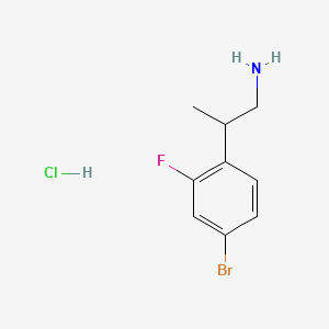 2-(4-Bromo-2-fluorophenyl)propan-1-amine hydrochloride