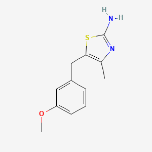 5-[(3-Methoxyphenyl)methyl]-4-methyl-1,3-thiazol-2-amine