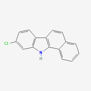 molecular formula C16H10ClN B1346939 11H-苯并[a]咔唑，2-氯- CAS No. 21064-31-3