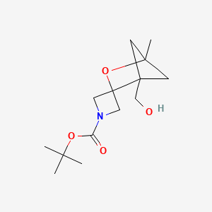 Tert-butyl 1'-(hydroxymethyl)-4'-methyl-3'-oxaspiro[azetidine-3,2'-bicyclo[2.1.1]hexane]-1-carboxylate