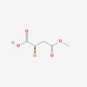 molecular formula C5H7BrO4 B13469416 (2R)-2-bromo-4-methoxy-4-oxobutanoic acid 