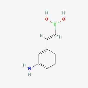 molecular formula C8H10BNO2 B13469448 (E)-(3-Aminostyryl)boronic acid 