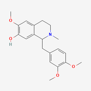 molecular formula C20H25NO4 B1346947 1-(3,4-二甲氧基苄基)-6-甲氧基-2-甲基-1,2,3,4-四氢异喹啉-7-醇 CAS No. 5977-85-5