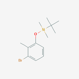 molecular formula C13H21BrOSi B13469483 (3-Bromo-2-methylphenoxy)(tert-butyl)dimethylsilane 