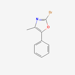 molecular formula C10H8BrNO B13469491 2-Bromo-4-methyl-5-phenyl-1,3-oxazole 