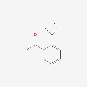 molecular formula C12H14O B13469518 1-(2-Cyclobutylphenyl)ethan-1-one CAS No. 936249-91-1