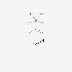 molecular formula C6H6BF3KN B13469540 Potassium trifluoro(6-methylpyridin-3-yl)borate 