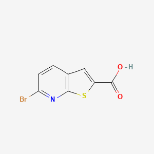 molecular formula C8H4BrNO2S B13469551 6-Bromothieno[2,3-b]pyridine-2-carboxylic acid CAS No. 1783351-86-9