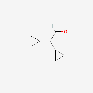 molecular formula C8H12O B1346961 Dicyclopropylacetaldehyde CAS No. 23772-87-4